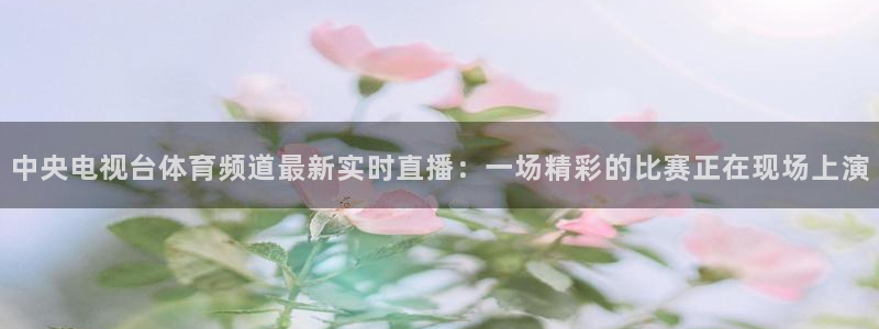 857足球体育赛事直播：中央电视台体育频道最新实时直播：一场精彩的比赛正在现场上演